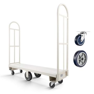 Платформенная тележка VEVOR TC4828S, 6 колёс, 153,5 × 46 × 23,5 см
