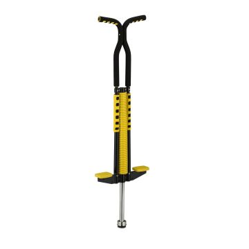 „Pogo“ lazda Relaxdays, 25–60 kg, geltona, 103 × 29 × 6 cm