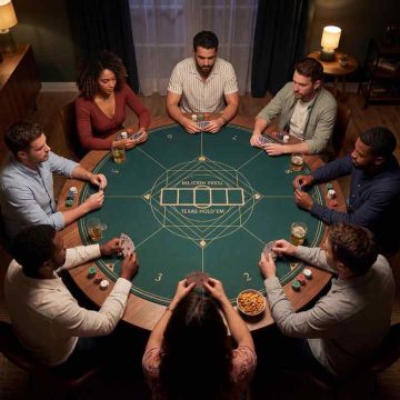Pokerio kilimėlis, iki 8 žaidėjų