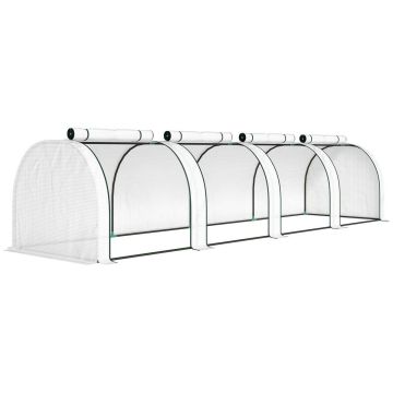 Polyethylene greenhouse, 4 doors, 395 × 100 × 80 cm