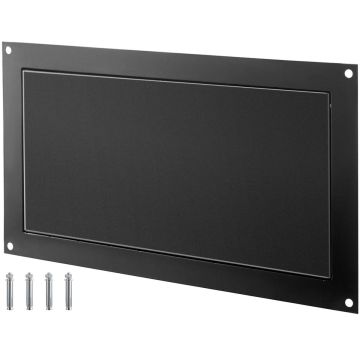 Flood vent VEVOR FHTFKSX-16''x8'', Wall-mounted, Black, 465 × 260 × 22 mm