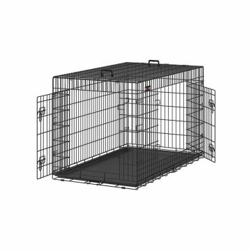 Клетка для собак 136x79x87см., черная