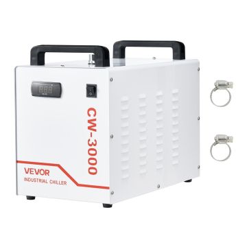 Industrial water cooler VEVOR CW-3000, 9 l, 10 l/min, 58.5 × 48 × 38 cm