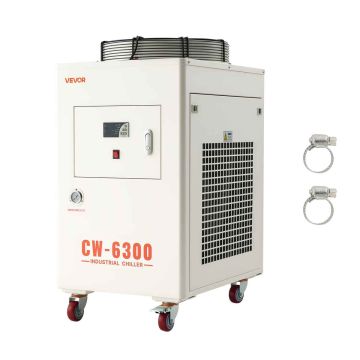 Industrial water cooler VEVOR CW-6300, 40 l capacity, 68.5 × 123 × 86.5 cm