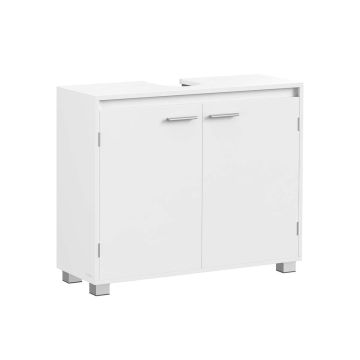 Praustuvo spintelė VASAGLE BBK515W01, 2 lentynos, 30 × 80 × 60 cm