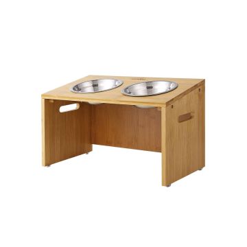 Миски для собак с деревянной рамкой PRB02N