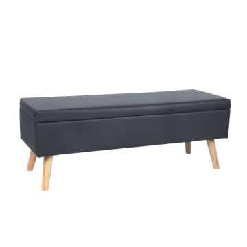 Prieškambario suoliukas Relaxdays 10051421_46, Su daiktadėže, 110 × 40 × 40 cm
