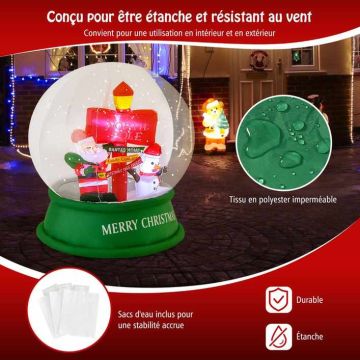 Inflatable Christmas decoration, with LED lighting, 81 × 80 × 126 cm