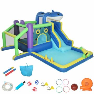 Inflatable children's castle, 8 functions, Multicolored, 405 × 345 × 235 cm