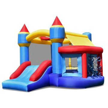 Inflatable children's castle, with slide and play area, 240 × 270 × 196 cm