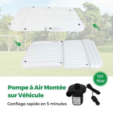 Inflatable car mattress, 7 air chambers, 190 × 130 × 15 cm