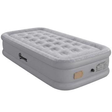 Inflatable mattress, single, Grey, 190 × 97 × 39 cm