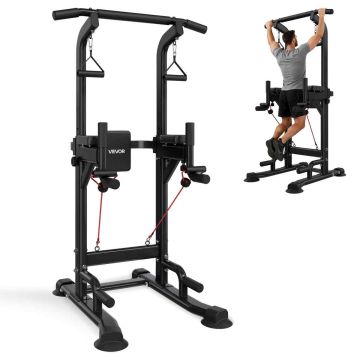 Pull-up bar VEVOR SJ81, 12 height levels, 91 × 98 × 186–236 cm