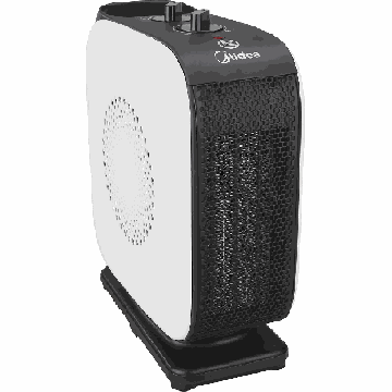 PTC ventiliatorinis šildytuvas Midea NTY15-19CA, 2 galios lygiai, Balta/juoda, 10,3 × 25,8 × 28,5 cm