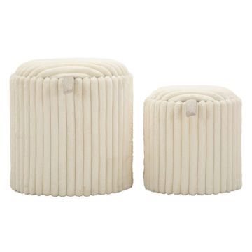 Pufai Goteborg, 2 vnt, Ø 40 × 42 cm / Ø 31 × 32 cm