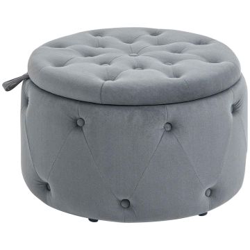 Пуф Homcom 60x60x40см, серого цвета