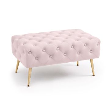 Pouf MADRID, pink, 80 × 42 × 41 cm