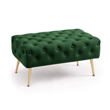 Pouf MADRID, green, 80 × 42 × 41 cm