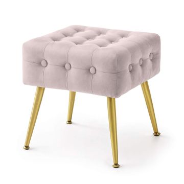 Pouf QUADRA, pink, 40 × 40 × 42 cm
