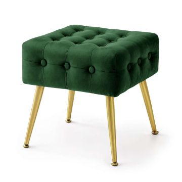 Pouf QUADRA, green, 40 × 40 × 42 cm