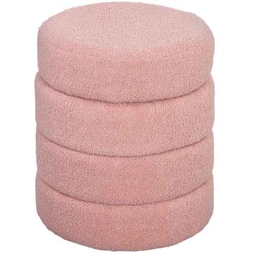 Pouf, Pink, Ø40 × 45 cm