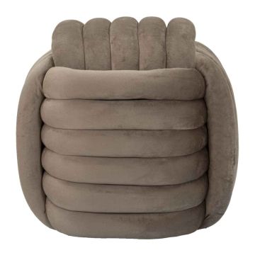 Pufas SOFTY, Pilka, 45 × 45 × 45 cm