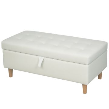 Pouf with storage compartment, 84 l, 115 × 43 × 50 cm