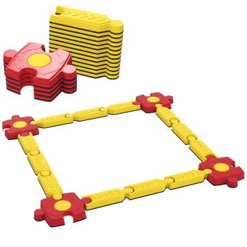 Balance beam set, 16 segments, 166.5 × 166.5 × 7 cm