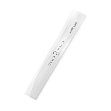 Пилка для ногтей в форме полумесяца OCHO NAILS, 1 шт., абразивность 100/180