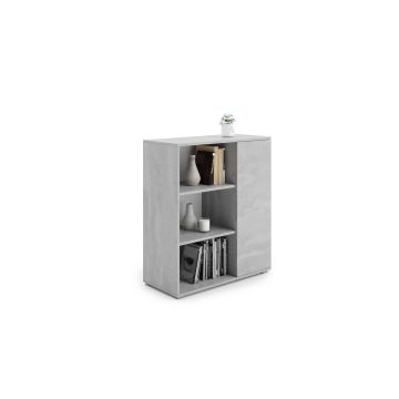 Дизайнерский шкаф из бетона Fondi 103,4x90x40 см, серый