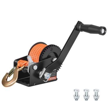 Ручная лебёдка VEVOR HW600B, 272 кг, 23,5 × 24 × 12 см