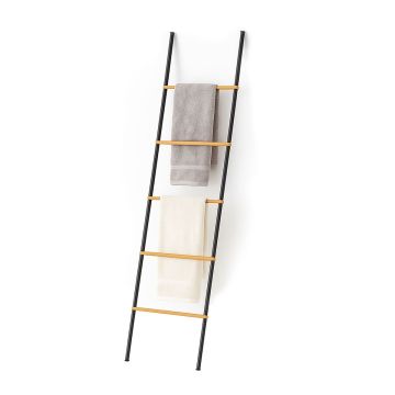 Rankšluosčių džiovyklė Relaxdays 10051557_46, 5 pakopos, Juoda, 45 × 164 × 2 cm