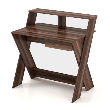Desk, with drawer, Brown, 90.17 × 60.96 × 93.98 cm