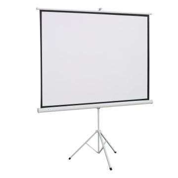 Projekcinis ekranas Homcom 171x131cm., baltos spalvos