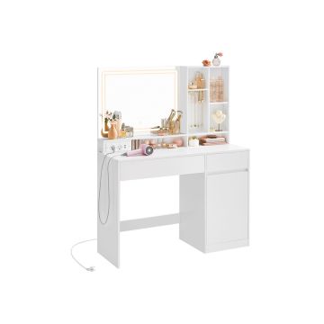 Kosmetinis staliukas 40x100x138cm., baltos spalvos