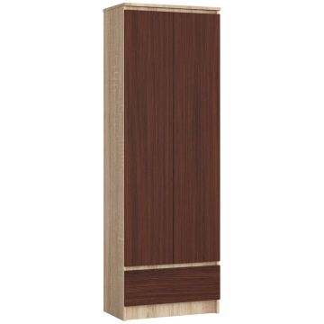 Стеллаж NORE CLP R60, дуб/темно-коричневый