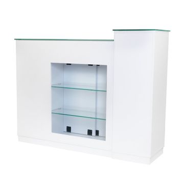 Reception desk Gabbiano, with cabinets