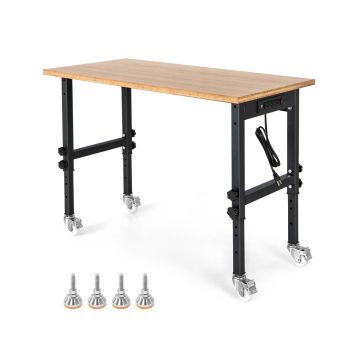 Height-adjustable workbench, 11 height levels, 121.92 × 59.69 × 76.2–101.6 cm