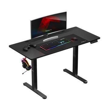 Height-adjustable desk Huzaro Hero 8.2, Black, 124 × 16 × 34 cm