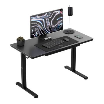Height-adjustable desk Mark Adler Leader 8.5, Black, 126 × 69 × 15 cm