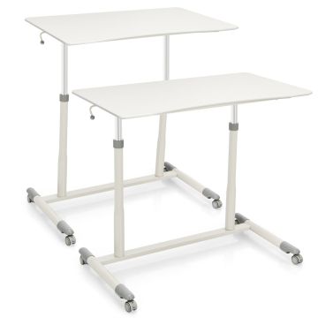 Adjustable height standing desk 95x52 cm, black