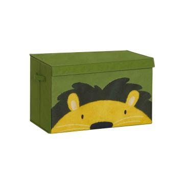 Коробка с крышкой 60х35х38см., зелено-желтая