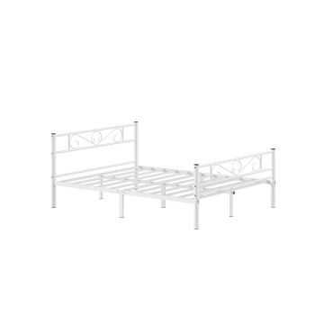 Lovos rėmas 207,6x161,8x86,4cm., baltos spalvos