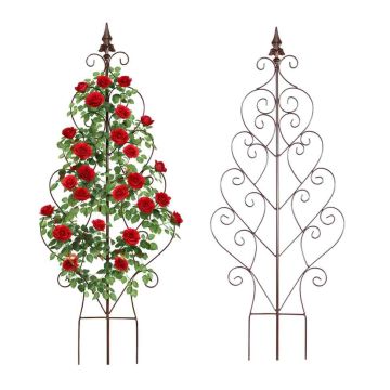 Rožių grotelės Relaxdays 10053156_303, 2 vnt, 100 × 40 × 1 cm