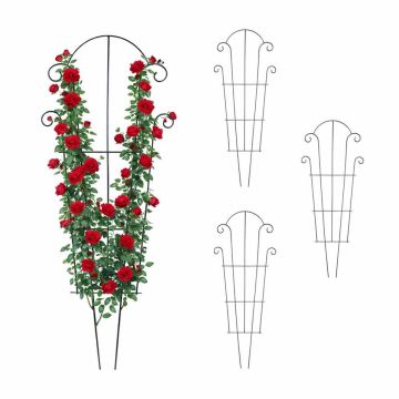 Rožių grotelės Relaxdays 10053158_305, 4 vnt, 100 × 40 × 0,5 cm