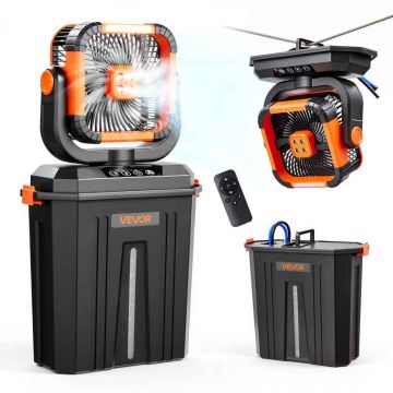 Mist fan VEVOR F912, 4 speeds, 3 modes, 350 × 169 × 605 mm