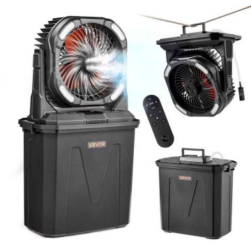 Mist fan VEVOR F913, 4 speeds, 32.7 × 32 × 19.5 cm