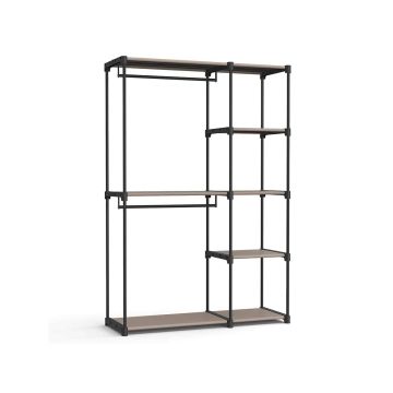 Открытый шкаф с вешалками 43 x 124 x 182 см, цвет тауп