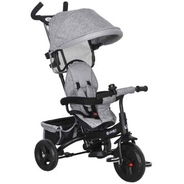 Triratukas Homcom 95x50x106cm., pilkos/juodos spalvos