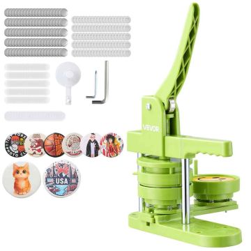 Button making machine VEVOR DC-108, 75 mm, 100 pieces, 28.5 × 34.5 × 9 cm